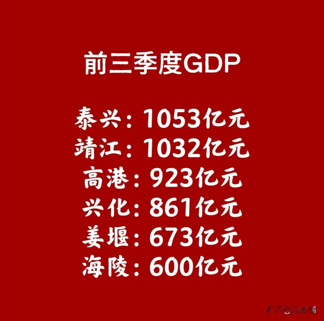 泰州的发展基本靠靖江、兴化、姜堰和泰兴，没有海陵什么事，而且这个趋势还在加大。今