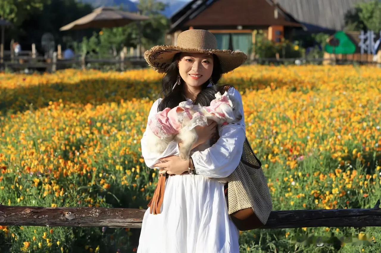 这隐藏机位听起来就很出片！花海、小羊、木屋，元素组合自带治愈电影感，跟着金牌领队