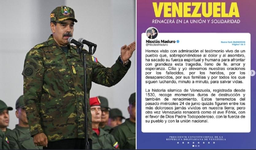 委内瑞拉拯救持续进行中，前总统马杜罗（Nicolás Maduro）6月28日在