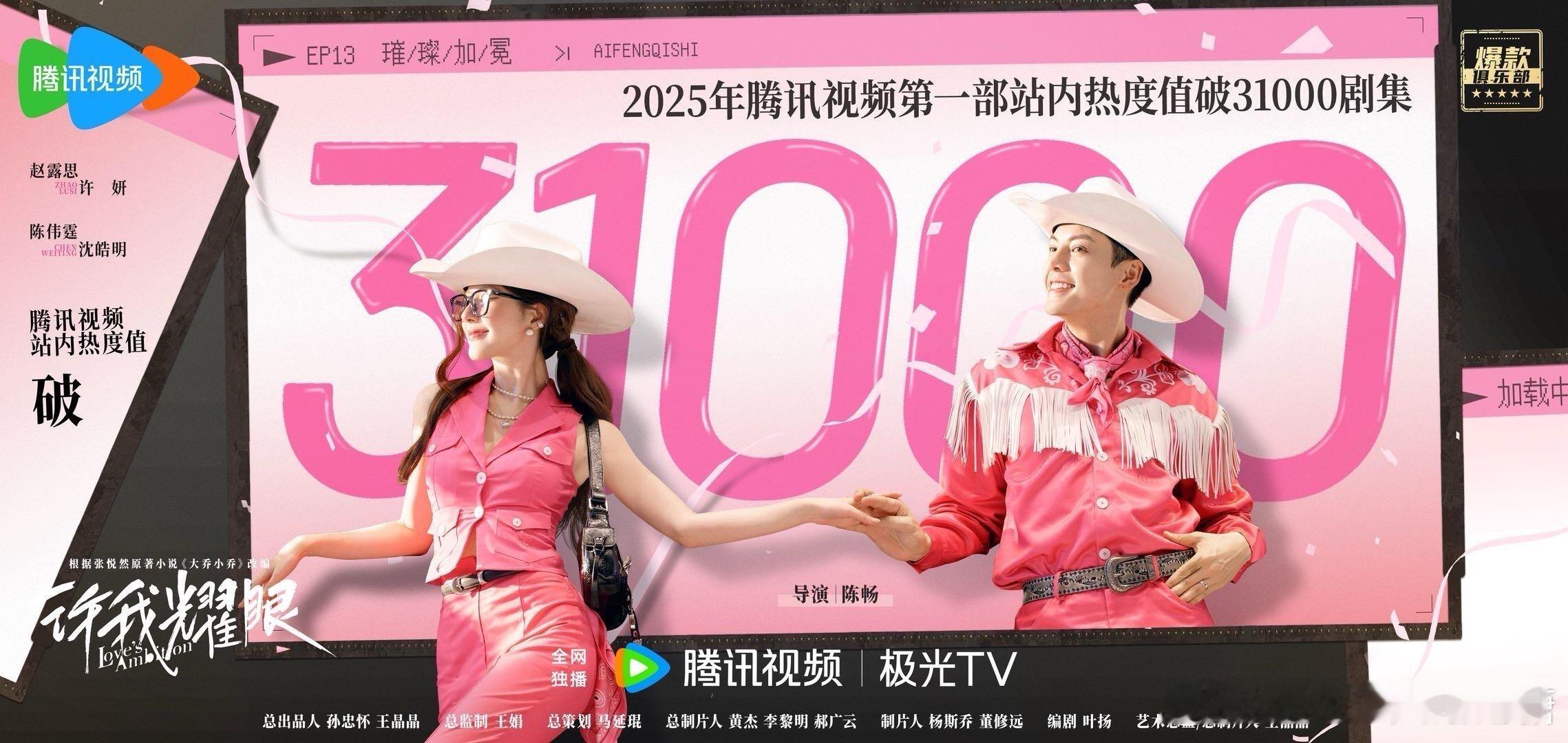 恭喜许我耀眼热度破31000！！！ ​​​