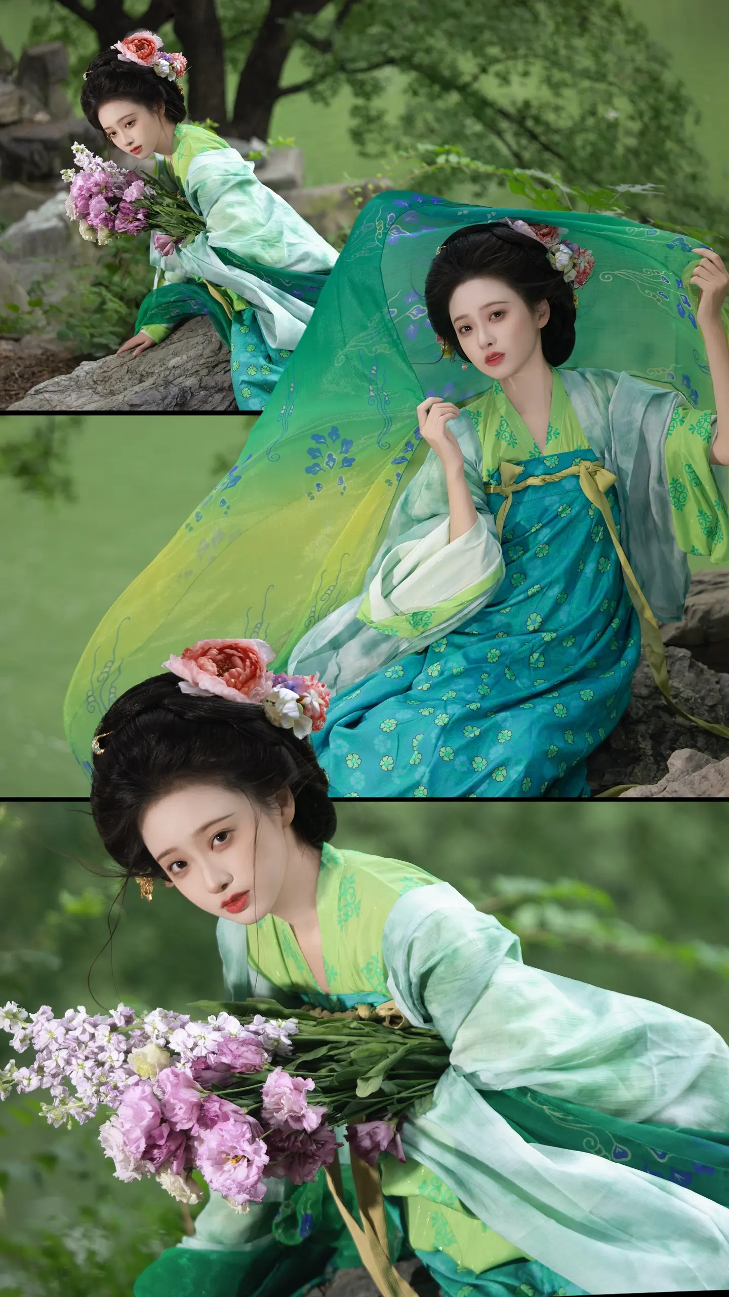 “白茶清欢无别事”。出镜：元年 妆造：吴雨一枝梅 依然是能打的后湖，北...