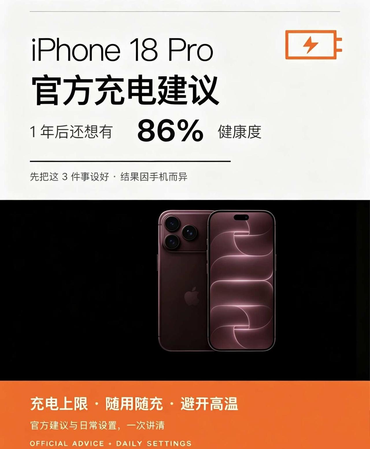 iPhone电池健康狂掉？是你充电方式错了
很多人iPhone用一年，电池健康哗