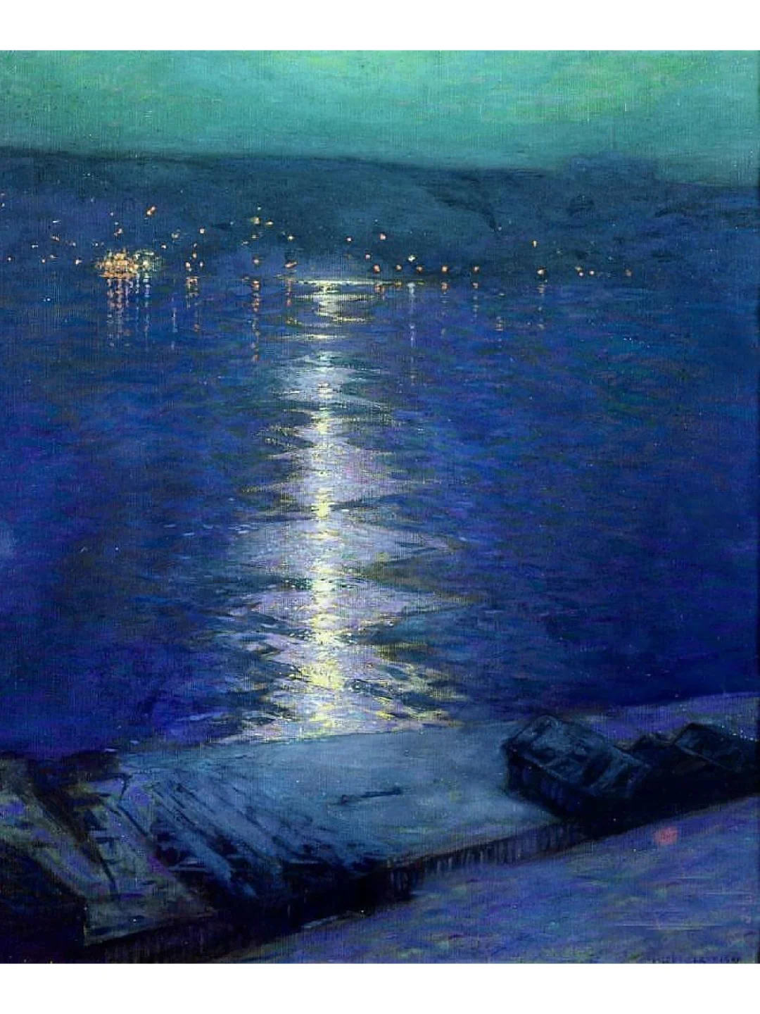 这印象画的色调和光影太生动了