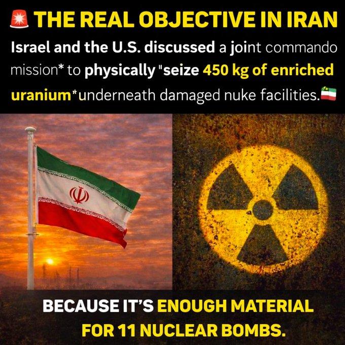 据 Axios 报道，美国和以色列官员讨论了在伊朗境内开展联合突击行动，以缴获埋