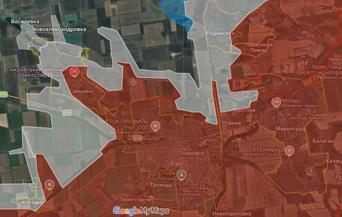 ⚔️ 波克罗夫斯克（波克罗夫斯克）城市群战况更新
 
🏹 俄军已将乌军彻底逐出