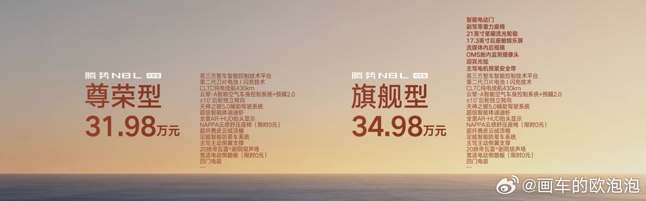 安全旗舰说一不二，腾势N8L闪充版正式上市！大家选家庭混动SUV，最纠结的就是续