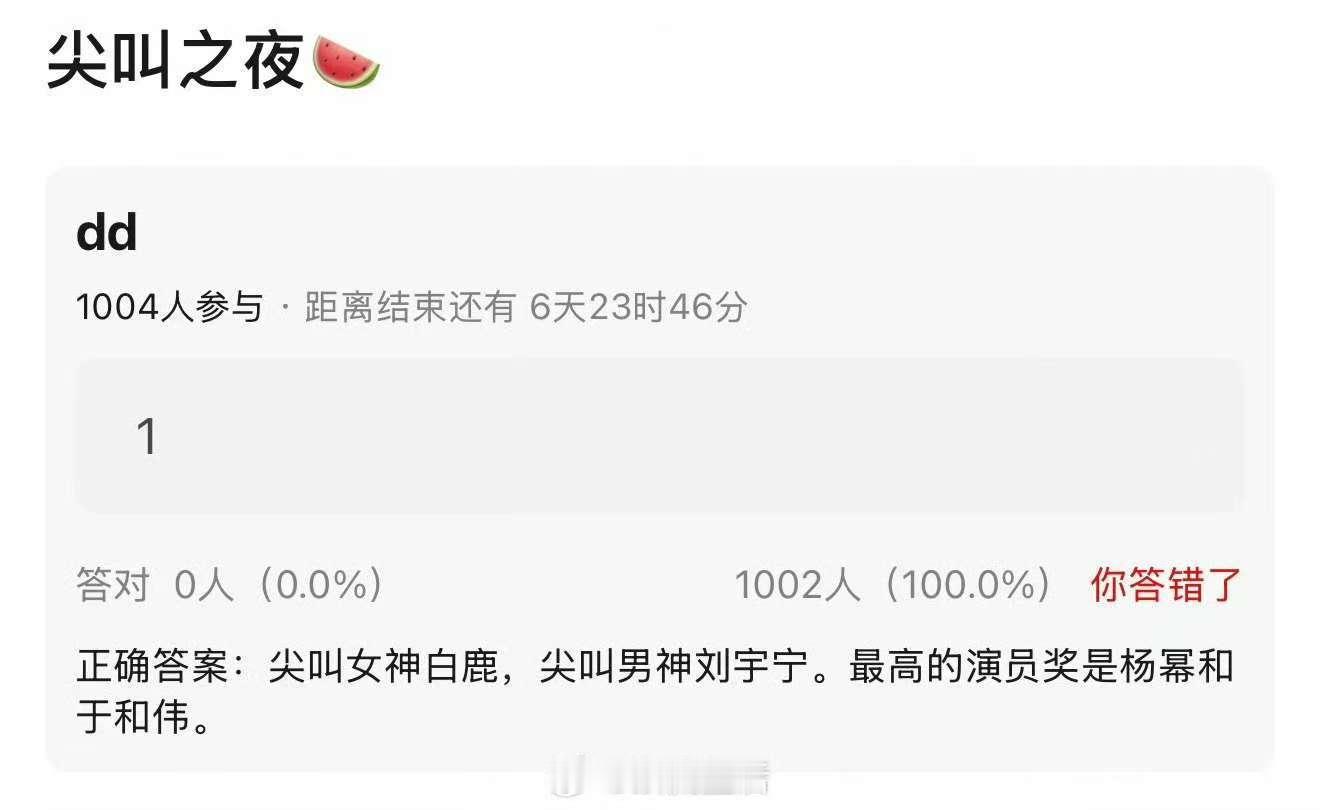 网传爱奇艺尖叫之夜女神白鹿，期待，