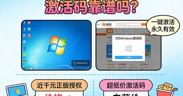 5塊錢的Windows激活碼靠譜嗎？