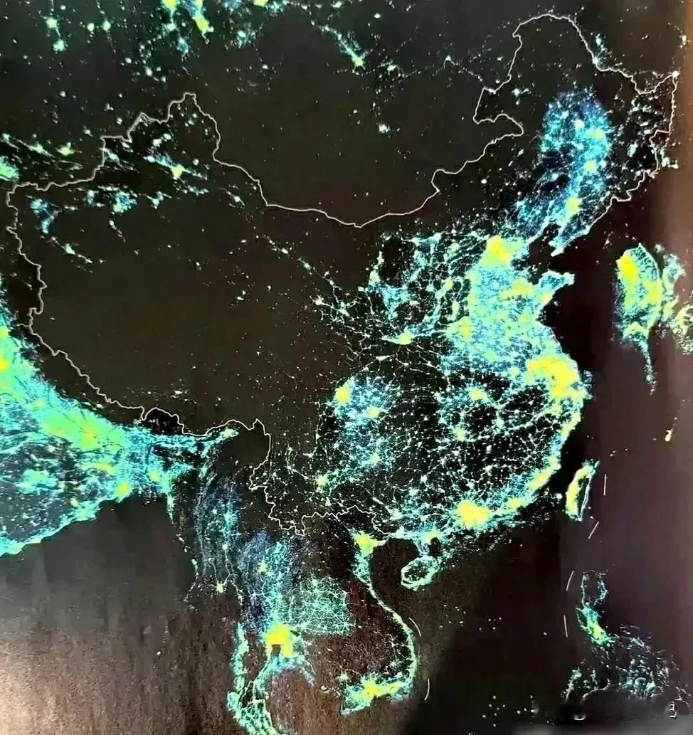 2022年，中国夜明度可视图。