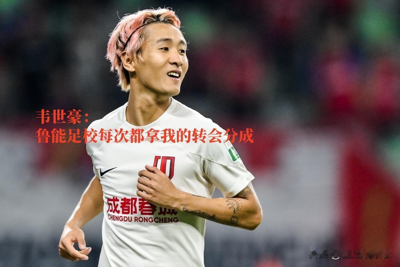 韦世豪回应了：我每次转会，鲁能足校比我还积极，一分钱没少拿！球迷：低情商！
 