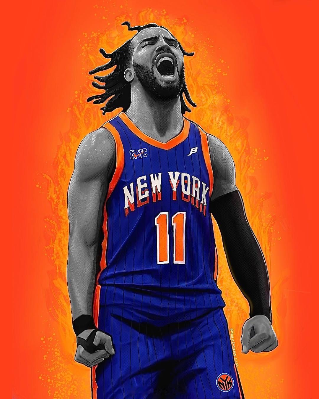 【伤病滚粗！布伦森首节受伤返回更衣室，次节还未回到替补席】NBA季后赛尼克斯对阵