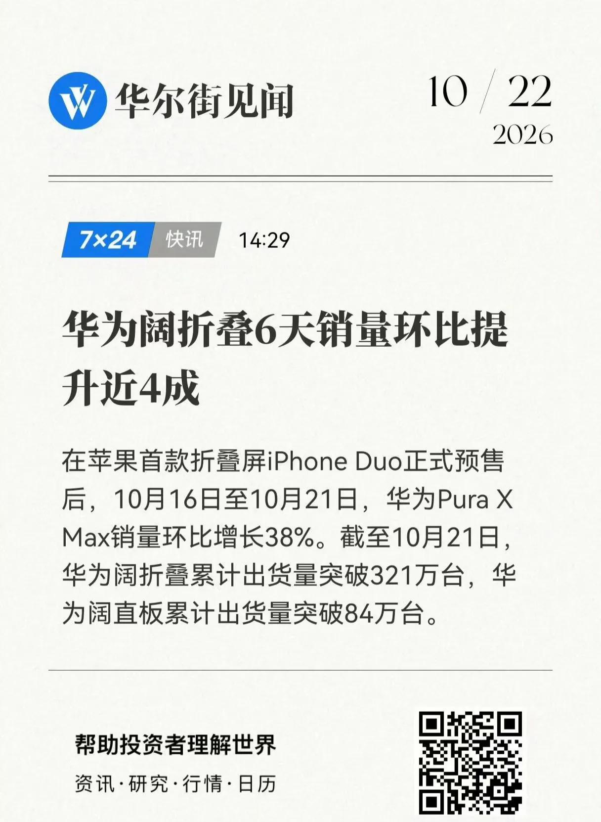 年度最强反向带货来了😂
iPhone Duo今天正式开售，一机难求还溢价。
结