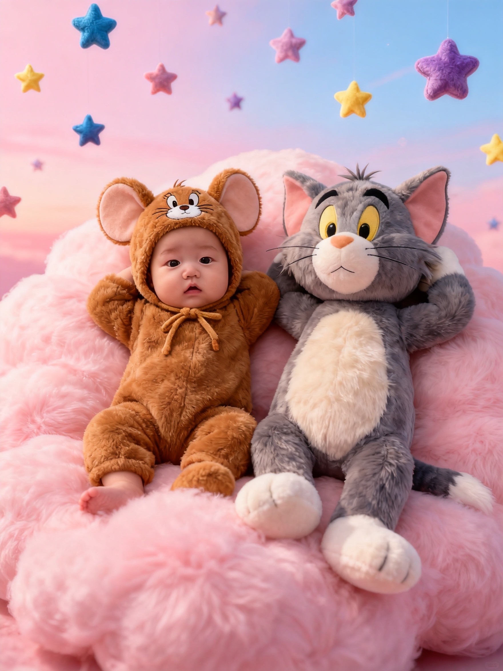 AI真好玩！给我家宝宝做了一套5月照[馋嘴] ​​​