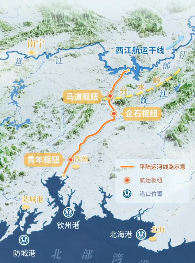 平陆运河正式开通，广西迎来真正的内河出海口。这不仅是广西大事，更是整个西南地区的