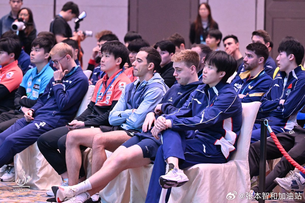 2026澳门乒乓球世界杯张本智和 260329 抽签仪式照片一组Cr: ITTF