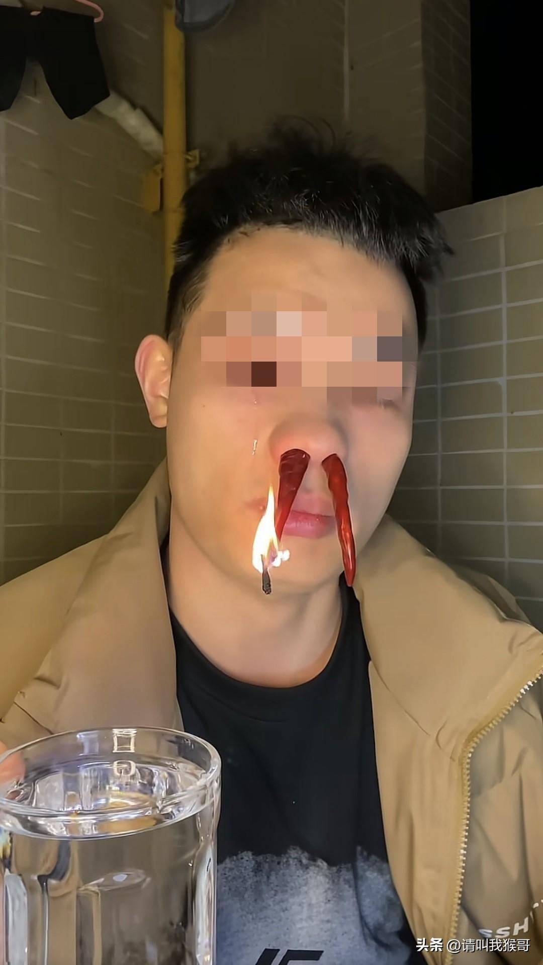 希望这个挑战“万物皆可抽”的博主身体健康