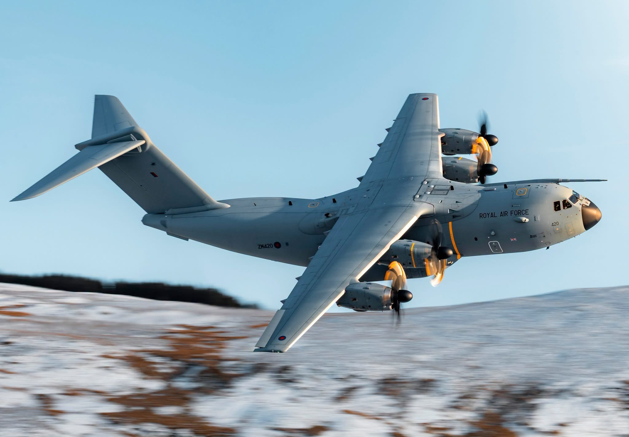英国皇家空军（RAF）A400M好图Photo credit: RAF ​​​