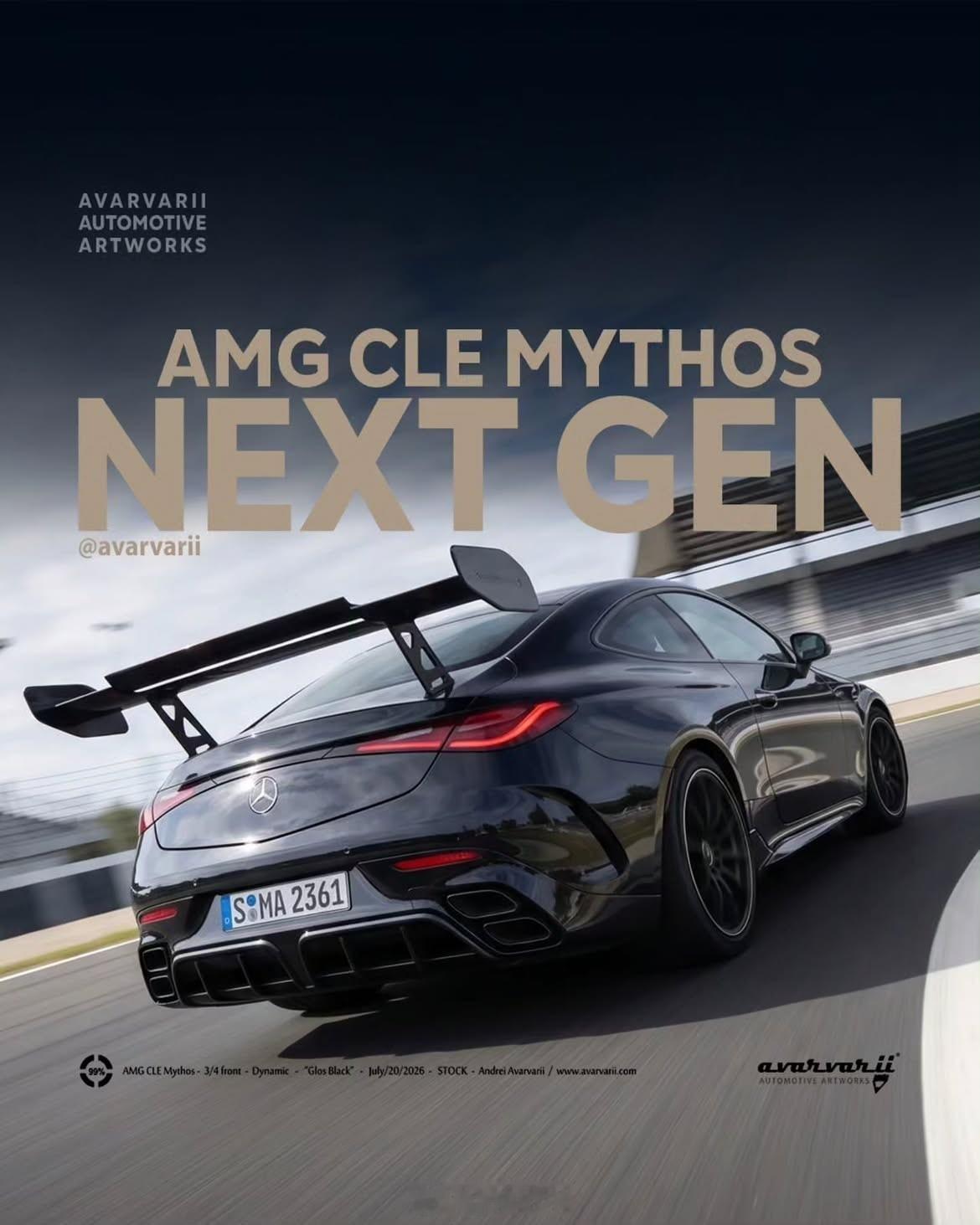 奔驰AMG CLE 63 Mythos渲染图 奔驰AMG CLE 63 Myth