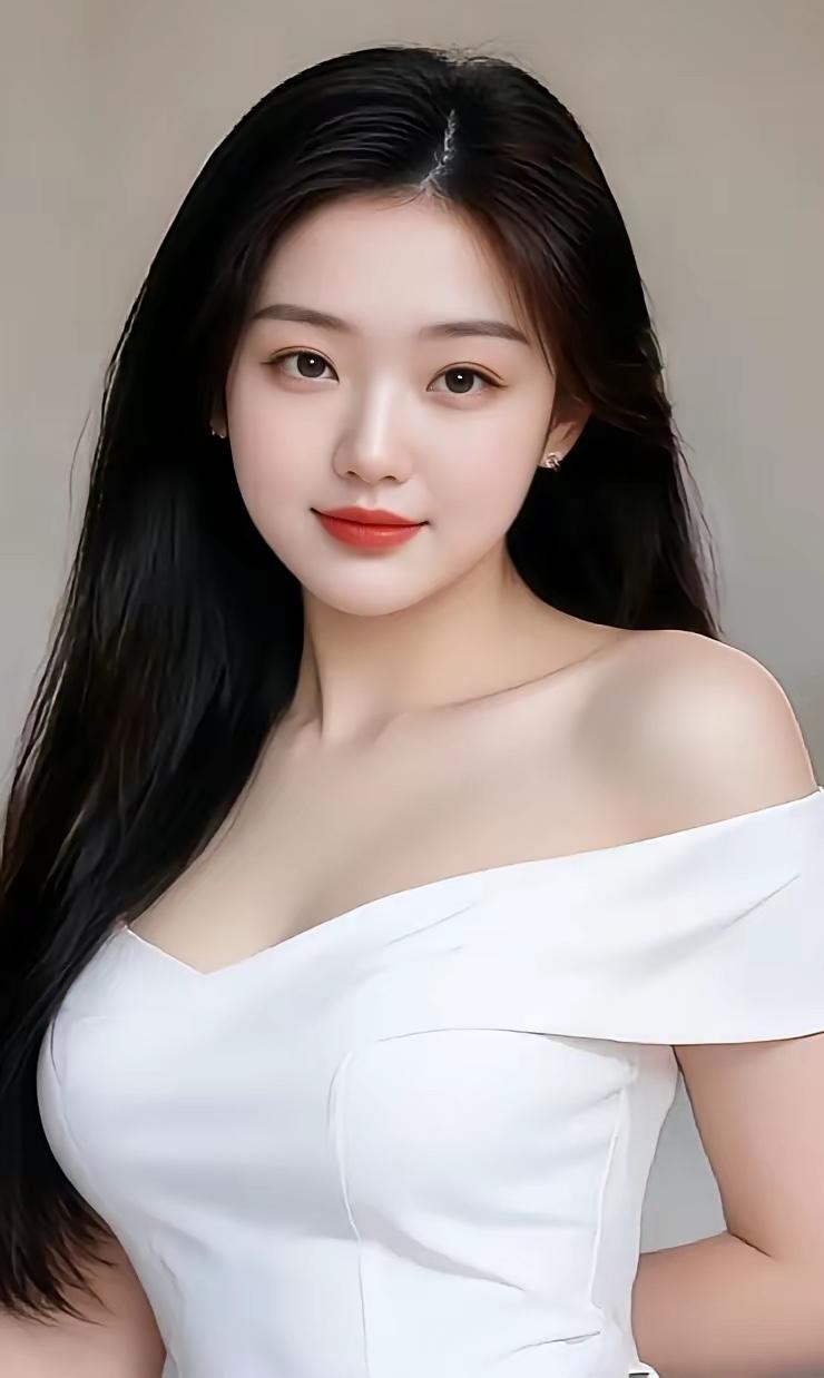 温柔甜美的白裙女孩，微笑如春风🌸✨