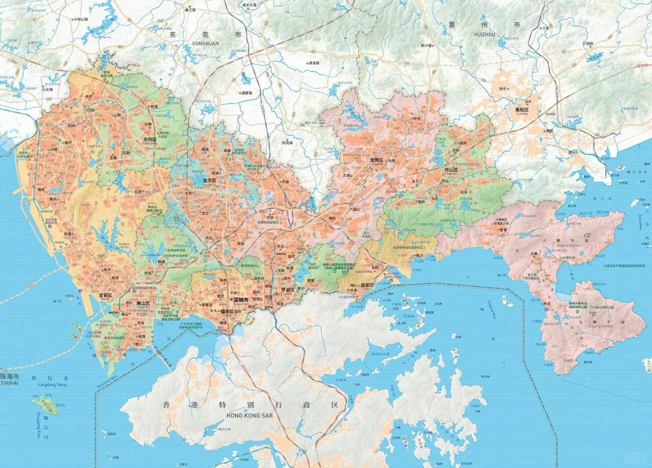 深圳市地图2020