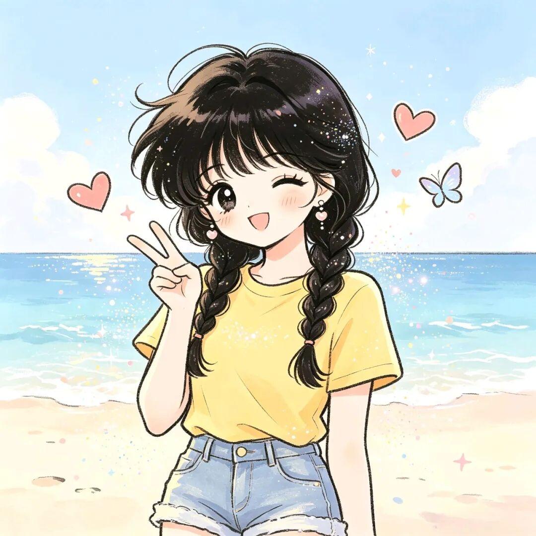 女生头像｜揣着满心欢喜，奔赴每一个晴朗好天气
