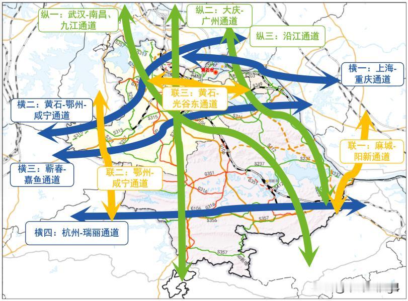 黄石十五五铁路规划出炉，推进武九高铁直通线、京九高铁联络线，岳咸九铁路等项目
