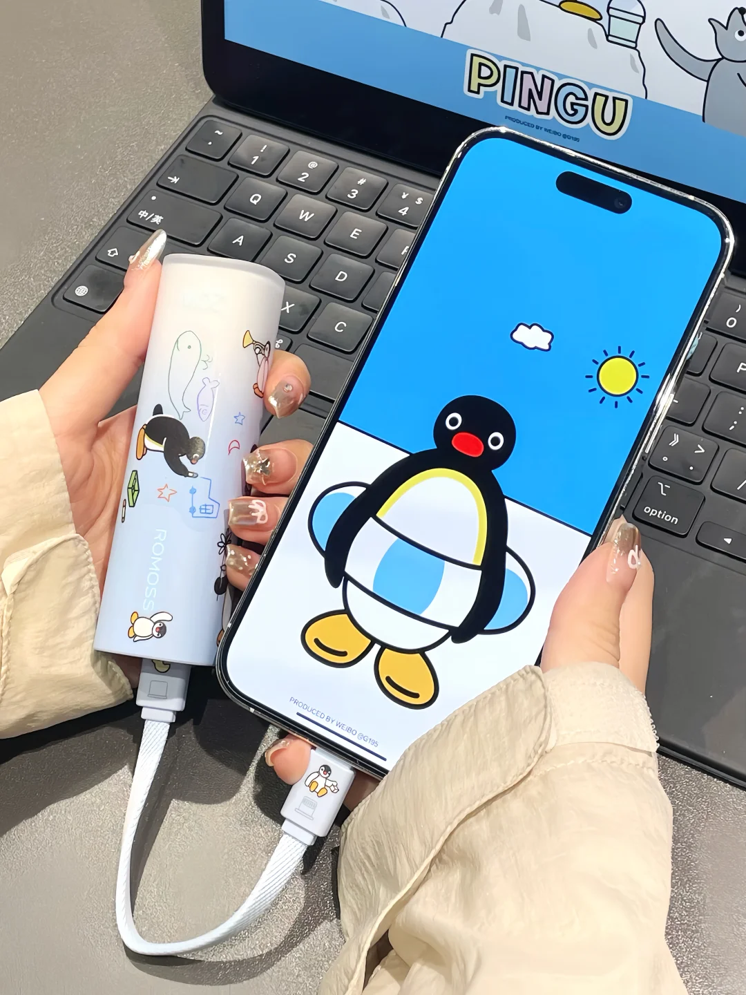 🧊蓝和小企鹅是绝配叭！看一眼就清凉降温