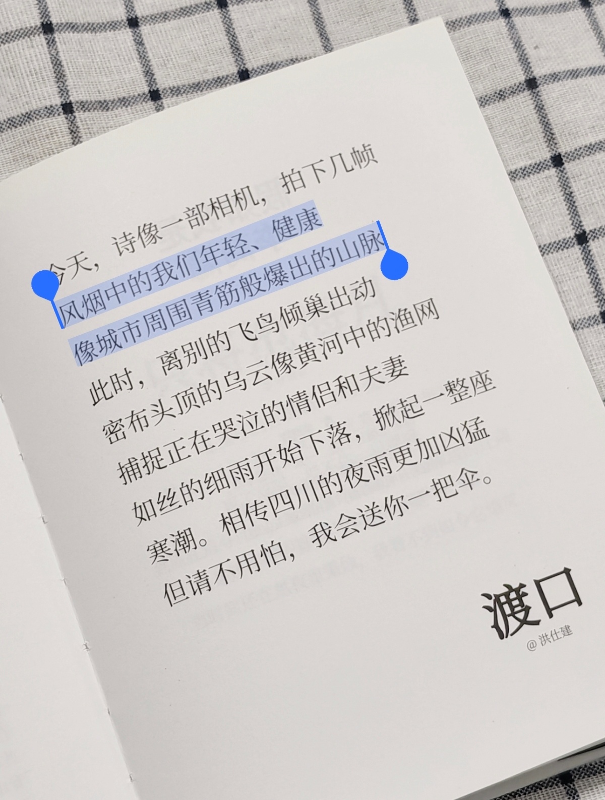 风烟中的我们年轻、健康像城市周围青筋般爆出的山脉洪仕建 ｜ 渡口 
