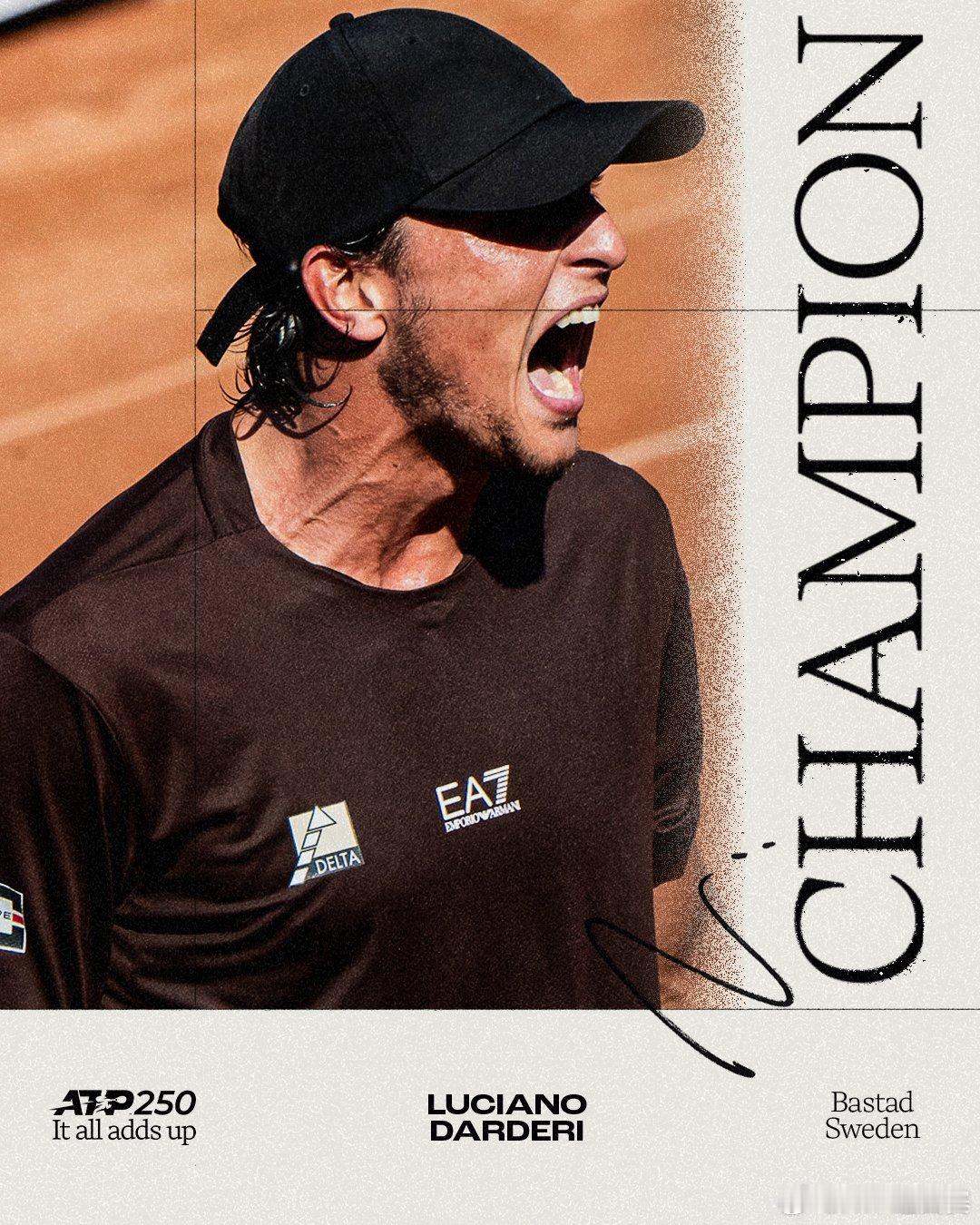 赛季第二冠2⃣️ATP250 巴斯塔德站决赛，6号种子达尔德里以6-4 3-6 