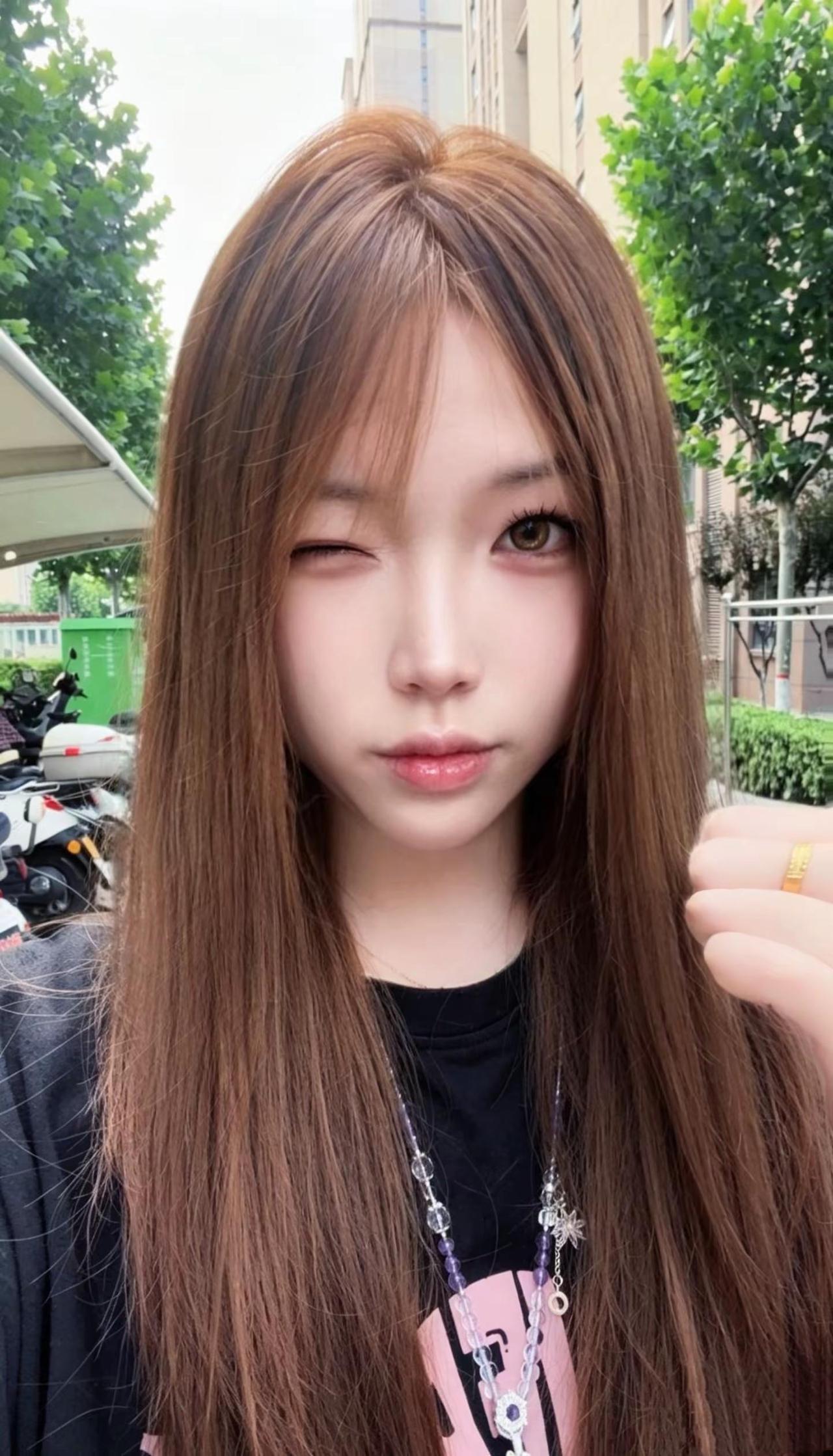 赐给你爱我的心。今日发色 古早感 韩系初恋发
