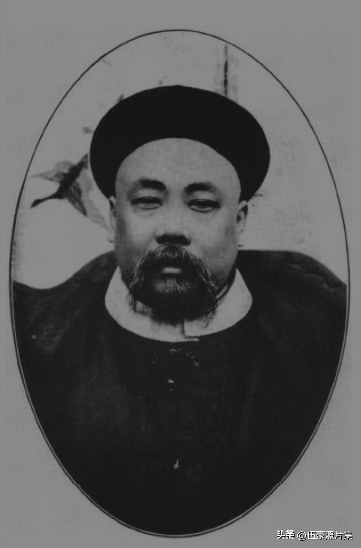 上世纪初，江苏都督程德全的老照片。武昌起义后，苏州独立，他被推为苏军都督，第一位