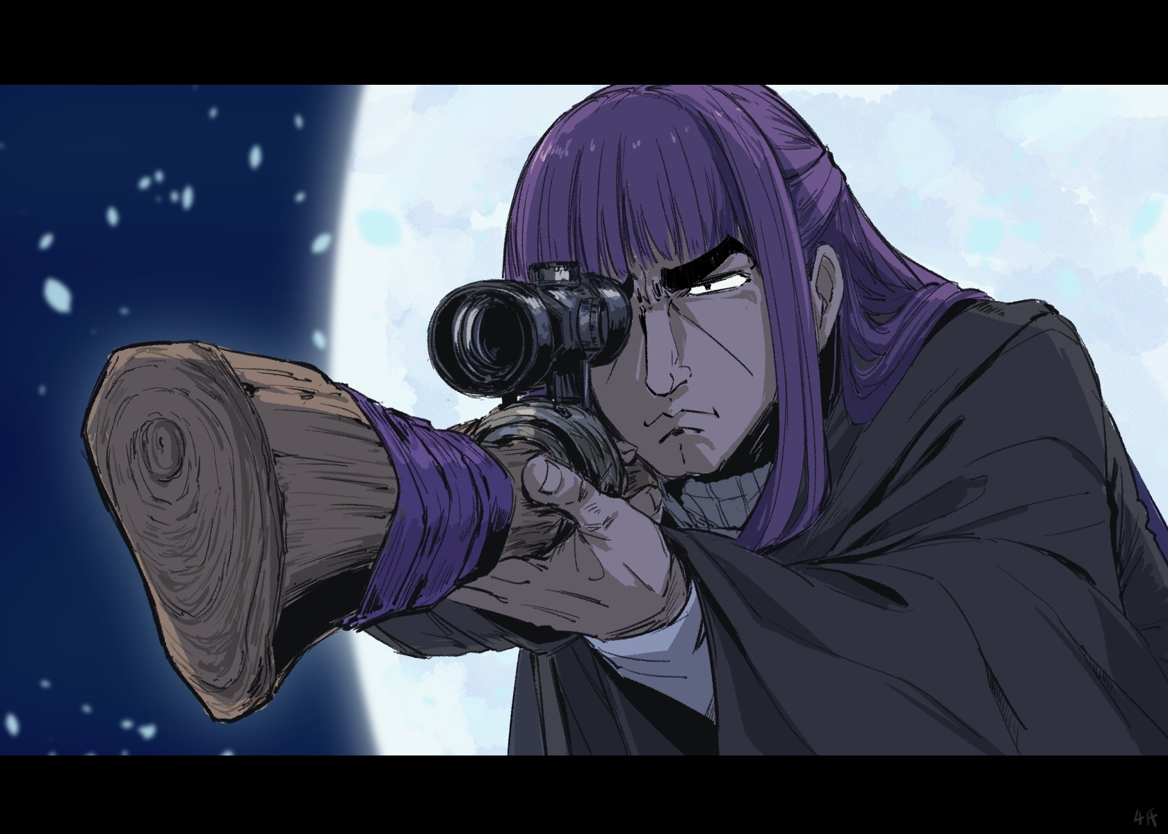 “从探测范围之外进行超远程射击，使弹道预测成为不可能。”——超A级狙击手·菲伦（