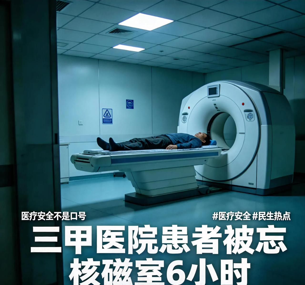 真实事件！三甲医院把患者忘在核磁室6小时！这不是疏忽，是拿人命当儿戏！
 
病人