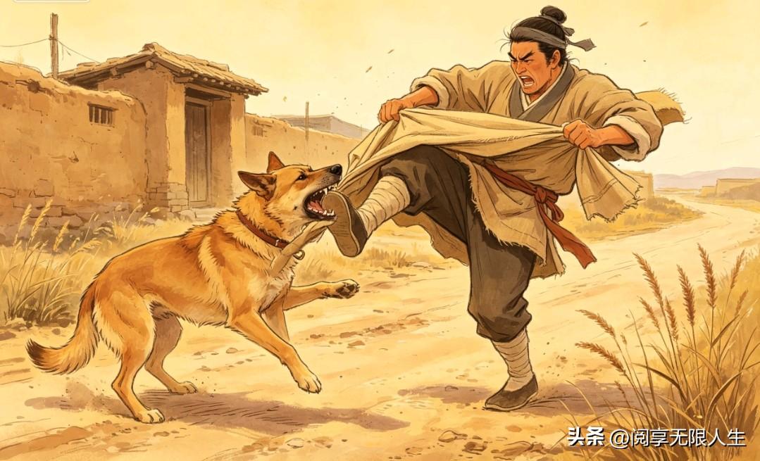 有一位驯狗师说：
“如果狗咬你，千万不要想着去踢狗头，因为狗头很硬，躲的还很快，