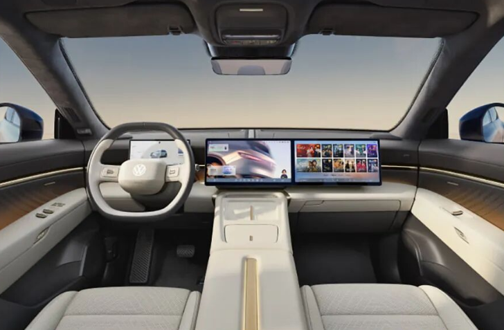 大众汽车与众 08 内饰官图公布，双 14.96 英寸双联屏