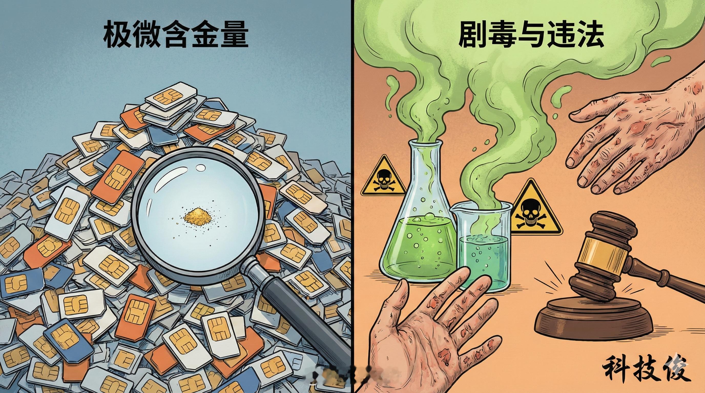 不建议个人用SIM卡提炼黄金看到这种教程我第一反应是别冲动，SIM卡里确实可能有