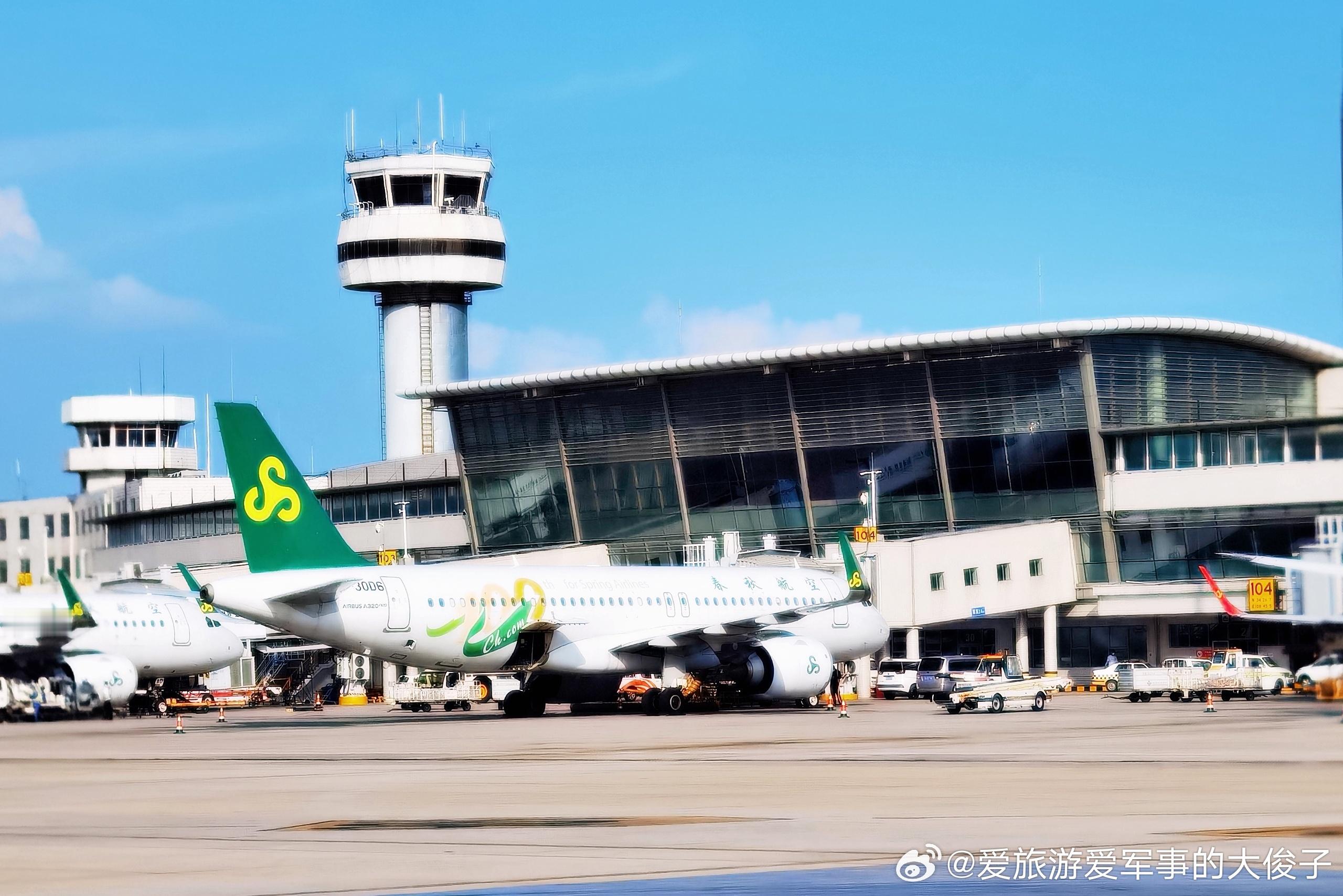 春秋航空“第100架飞机”彩绘A320neo/B-30D6春秋航空航空摄影 ​​