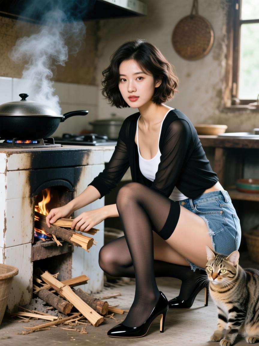 上联：香烟点孤独，
下联：烧柴烹？？
怎么对下联好呢？