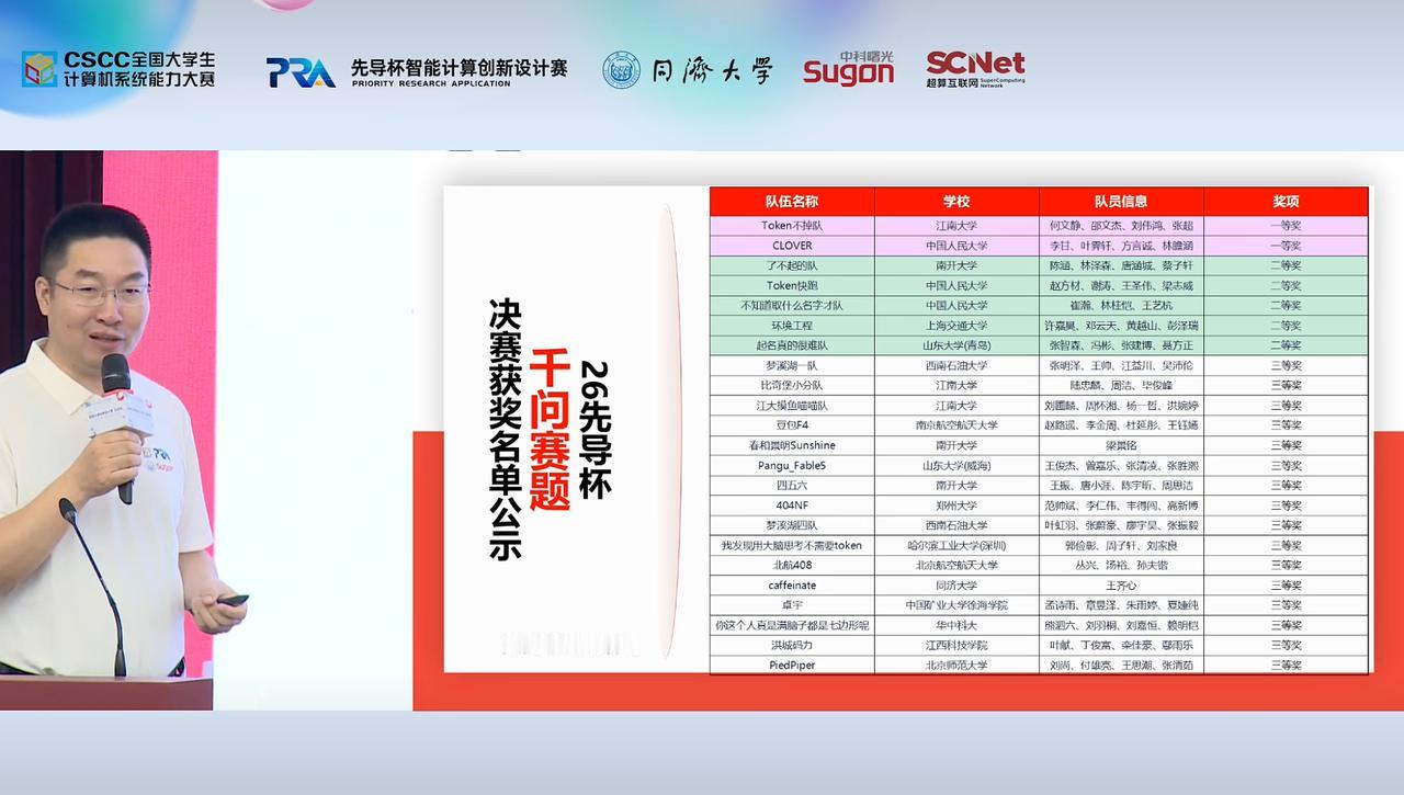 点赞！第七届“先导杯”让学生用上了顶级算力资源。

刚从第七届先导杯决赛现场出来