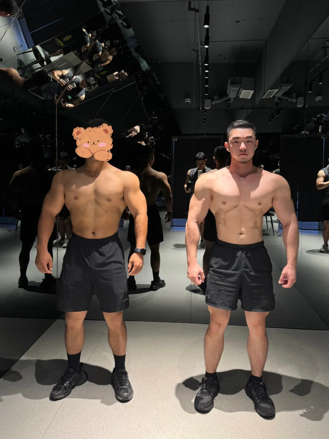 像两个真人手办