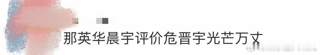 那英华晨宇评价危晋宇光芒万丈 从美声赛道成功“破壁”流行，还获得了顶级认证。危晋