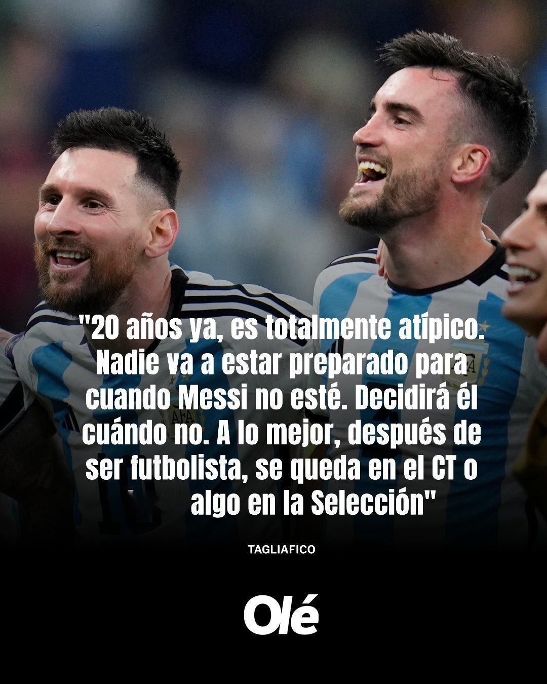 【】🗣️你准备好迎接梅西退役了吗？塔利亚菲科🎙️：“没有人会做好准备迎接里奥