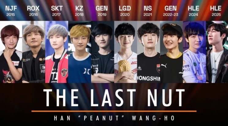 Peanut生涯效力战队一览：2015-2025，属于Peanut的十年
