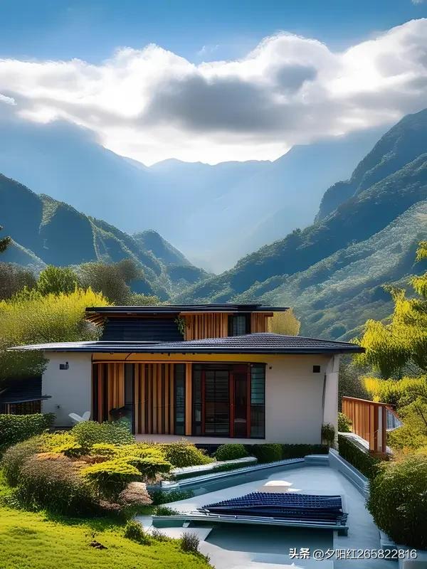 泉石山岭清幽地，
竹影松风雅韵居。
晓雾轻笼花绽处，
春溪浅绕草生墟。
闲云几片