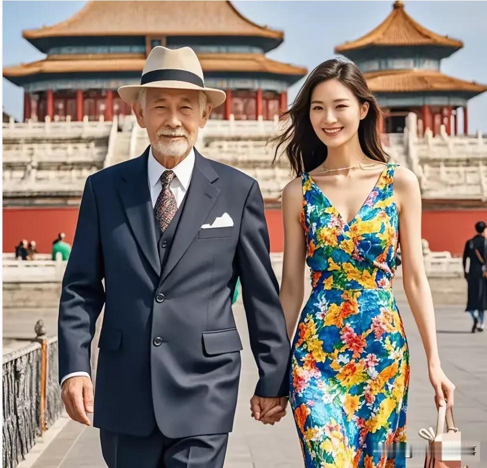 标题：老夫少妻现象：社会进步还是道德退步？
在当代社会，老夫少妻的现象日益增多，
