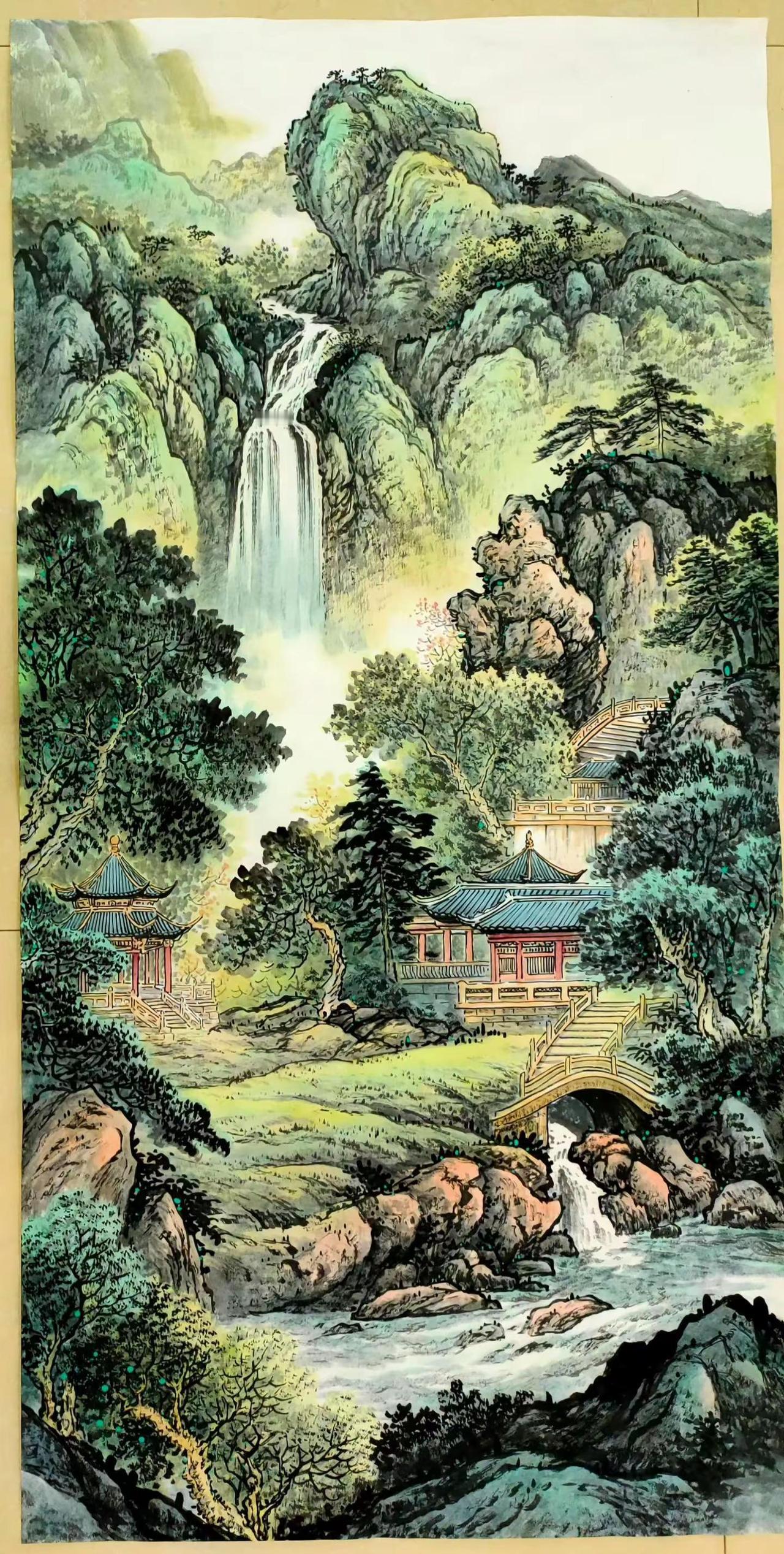 山居图。玄关山水谁说国画不 创作者中心 创作灵感 传统国画山水