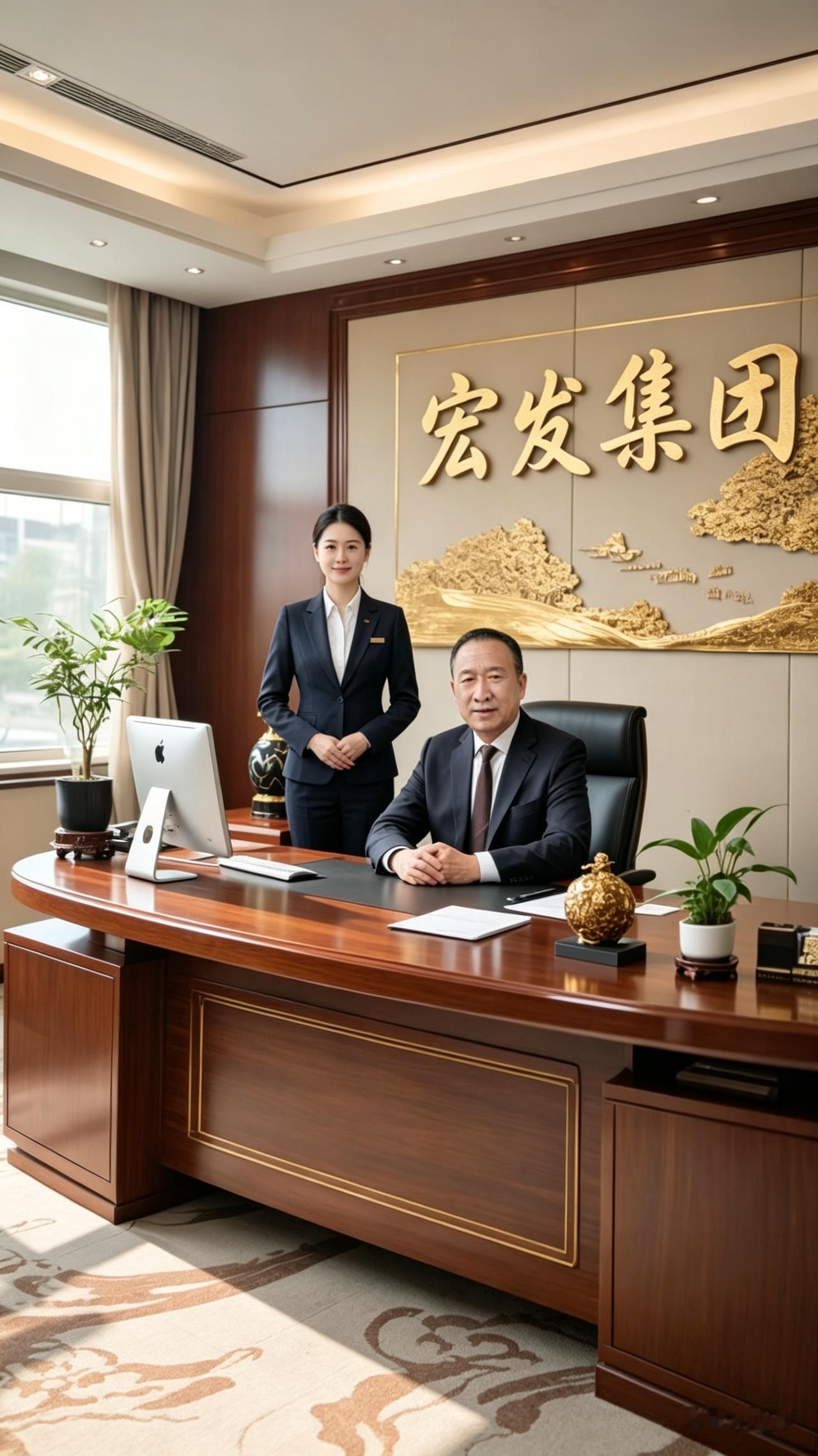 宏发集团总裁办公室，尽显精英风范！美女是总裁秘书合适吗？