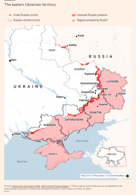 金融时报：特朗普想乌克兰交出“堡垒带”来换取和平俄乌局势 金融时报报道说，在美国