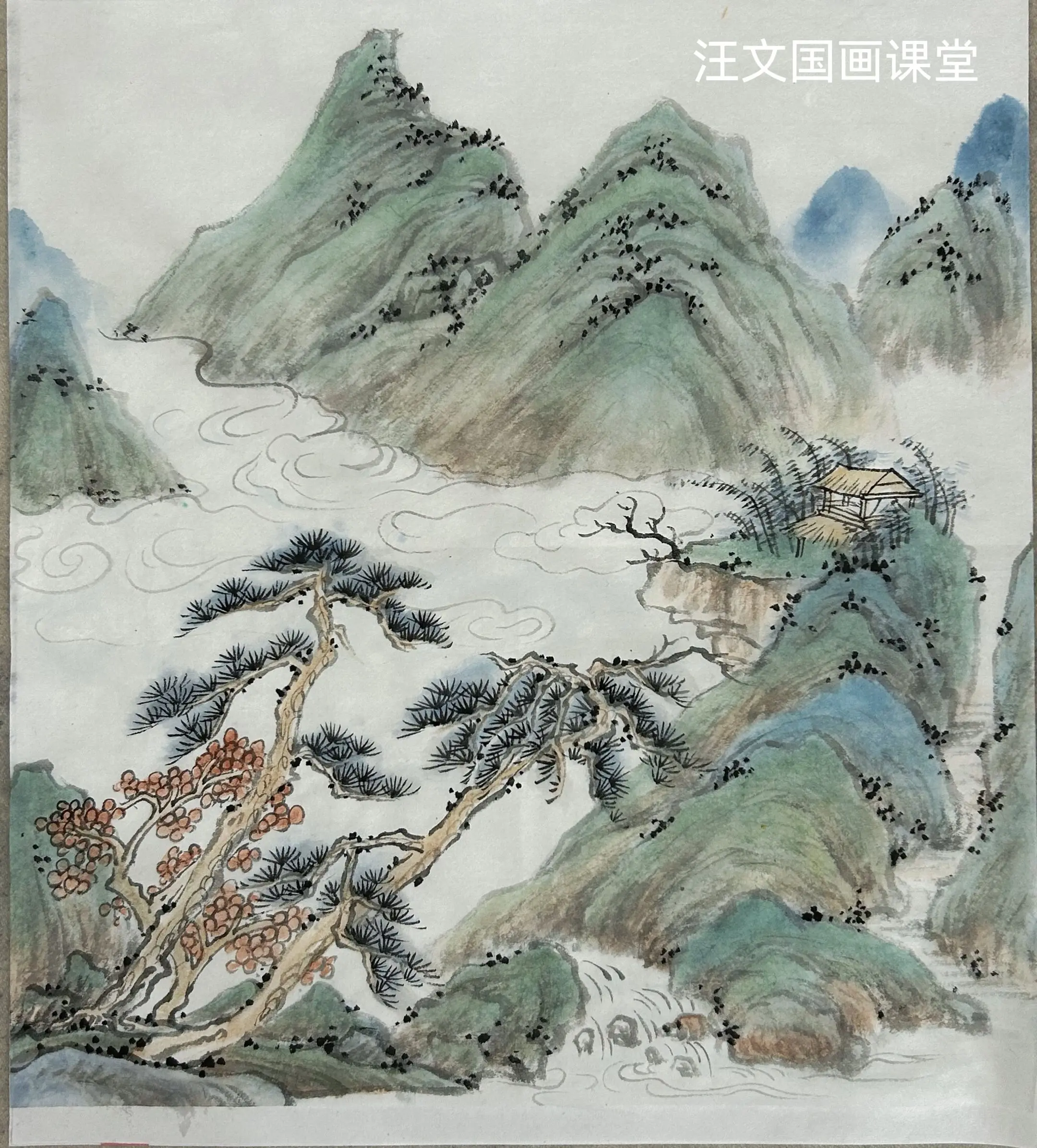 12：20来直播间，零基础学山水画。