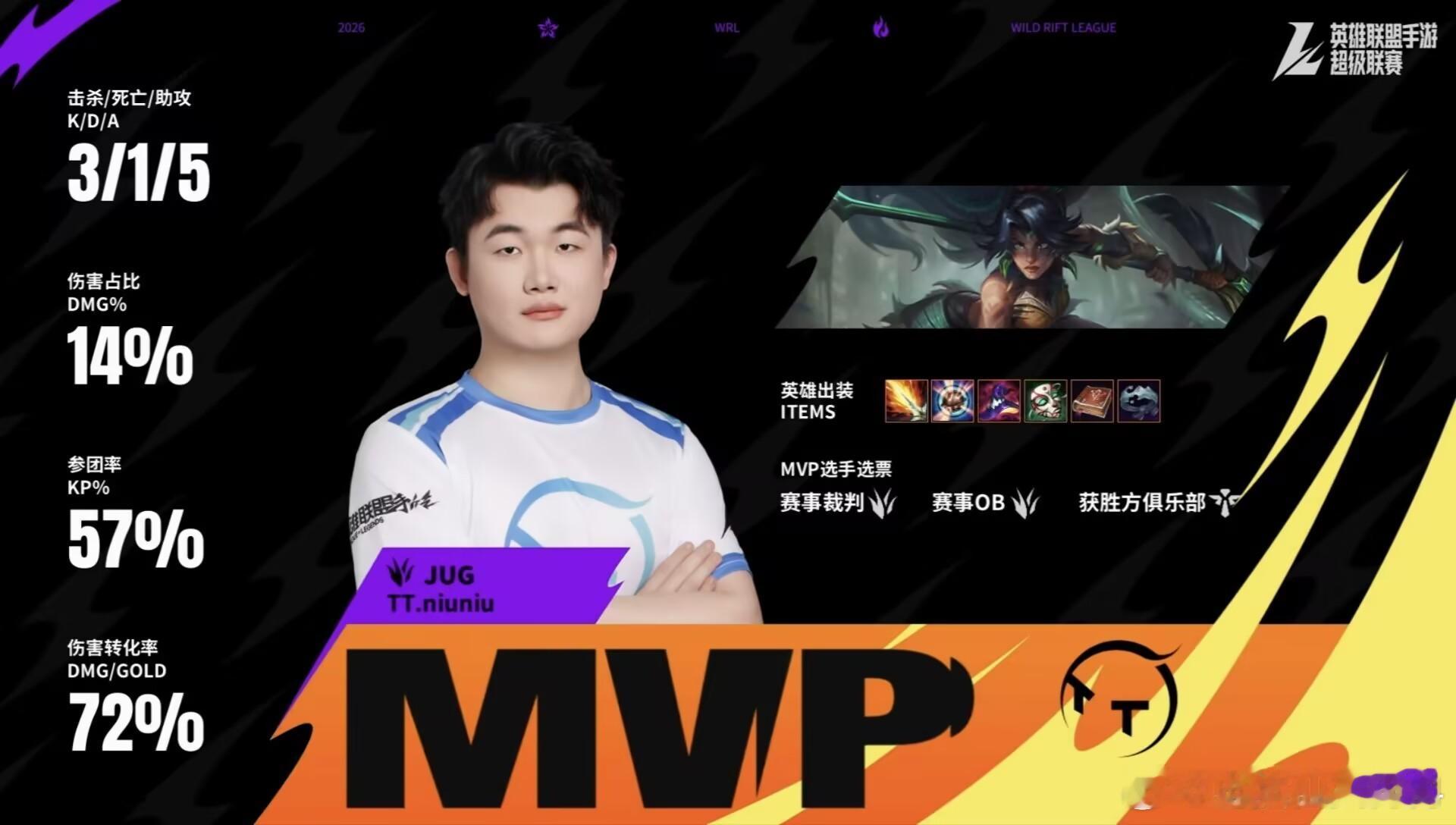 英雄联盟手游赛事 SS1  0-1  TTMVP : niuniu的豹女！13分